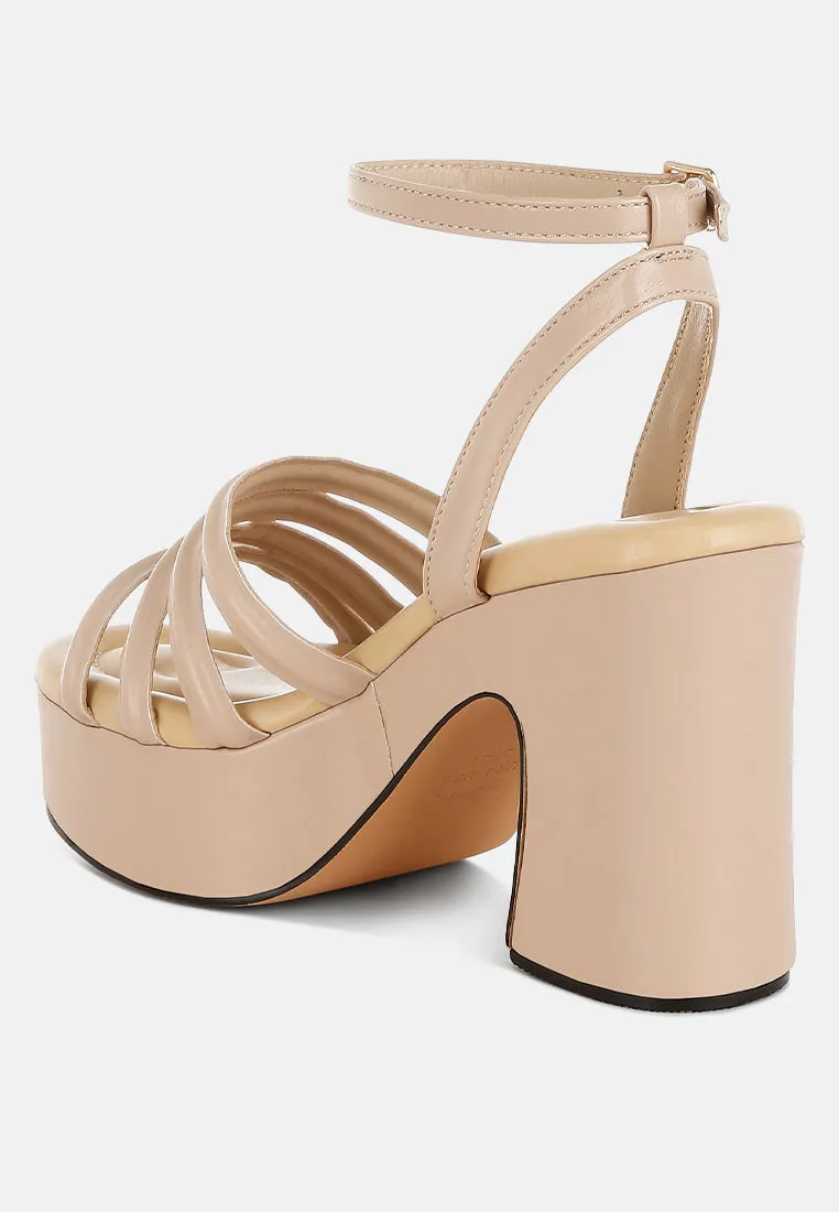 Athla Strappy High Platform Sandals By RAG