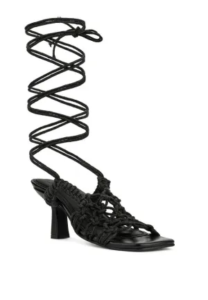 Beroe Braided Handcrafted Lace Up Sandal