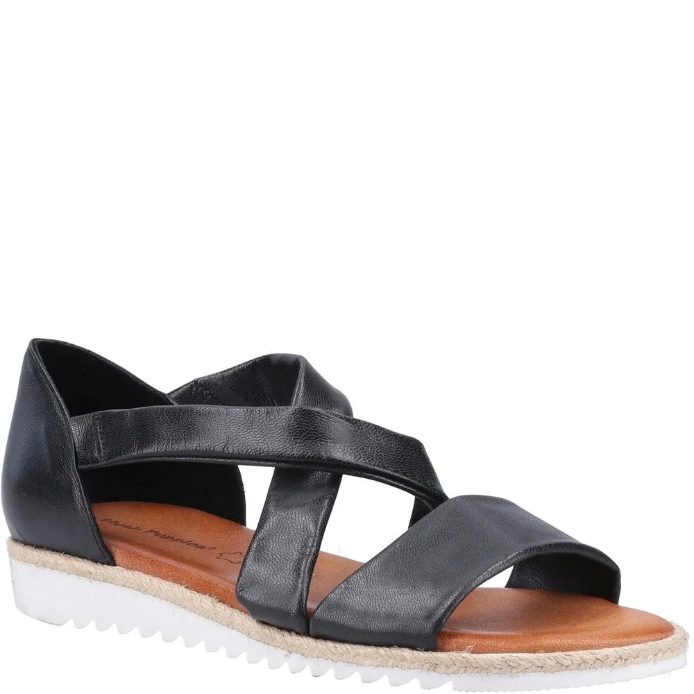 Black Gemma Espadrille Wedges