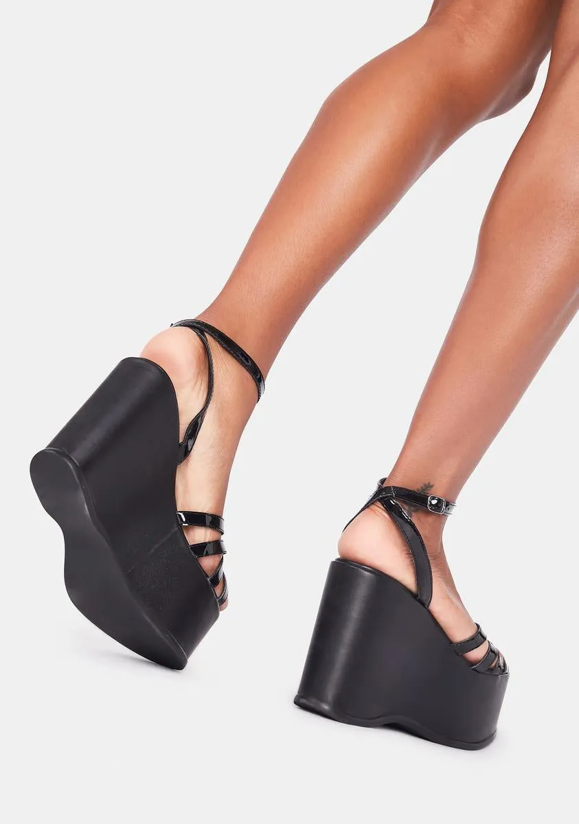 Black Roxie Platform Sandals