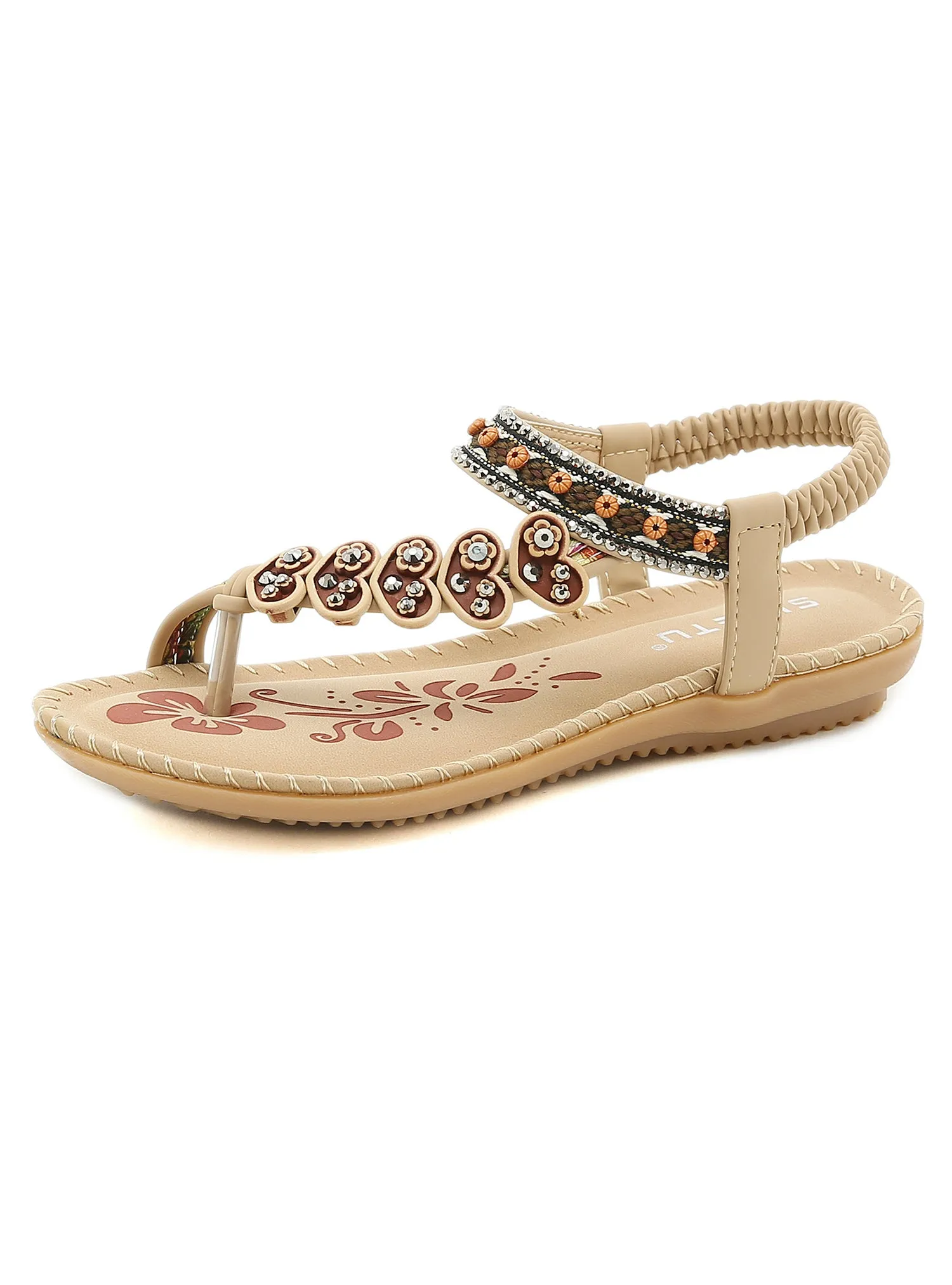 Bohemian Beaded Retro Rrhinestone Toe Sandals