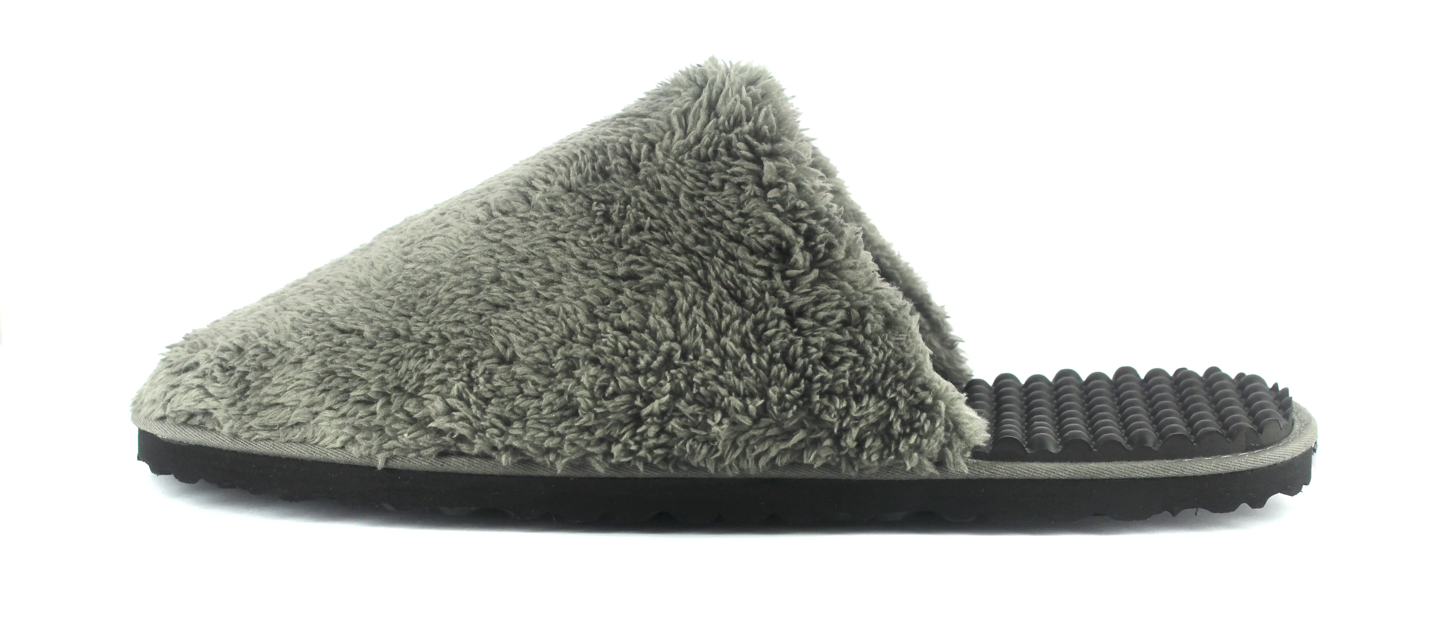 Bumpers massage slippers //  Black & Grey