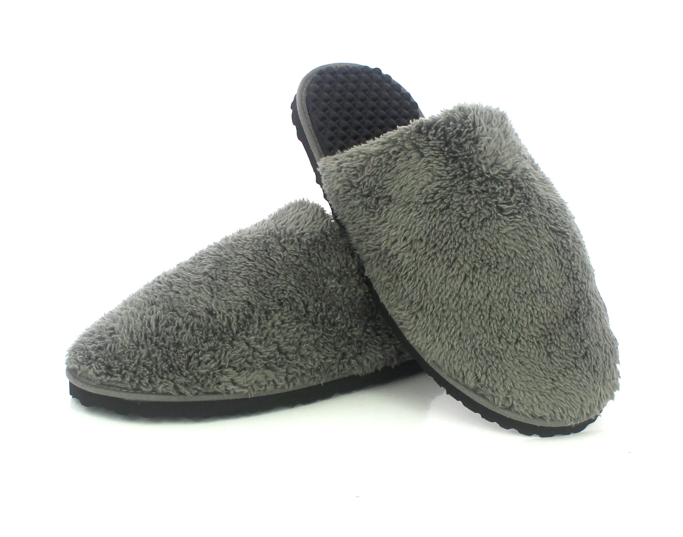 Bumpers massage slippers //  Black & Grey