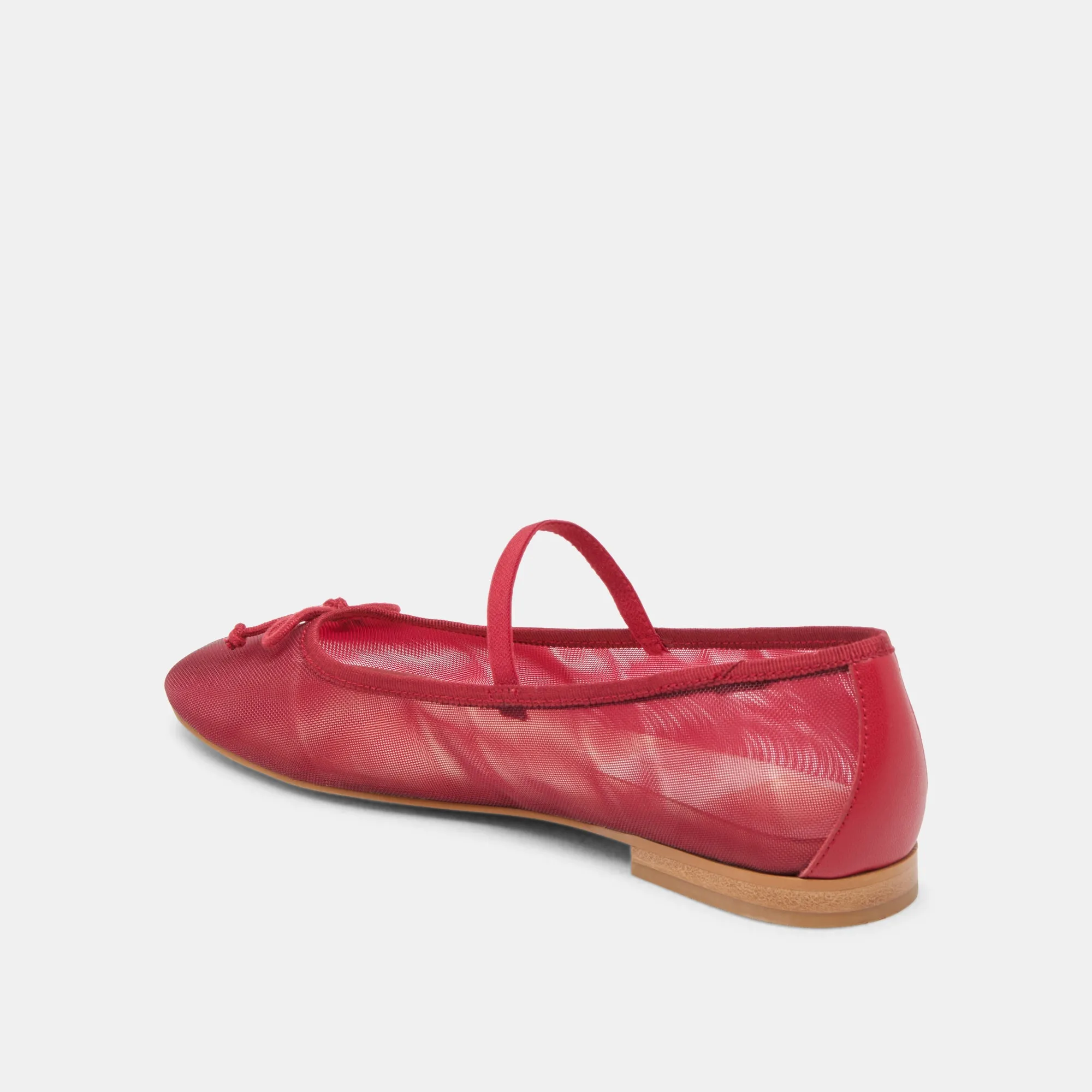 CADEL BALLET FLATS CRIMSON MESH