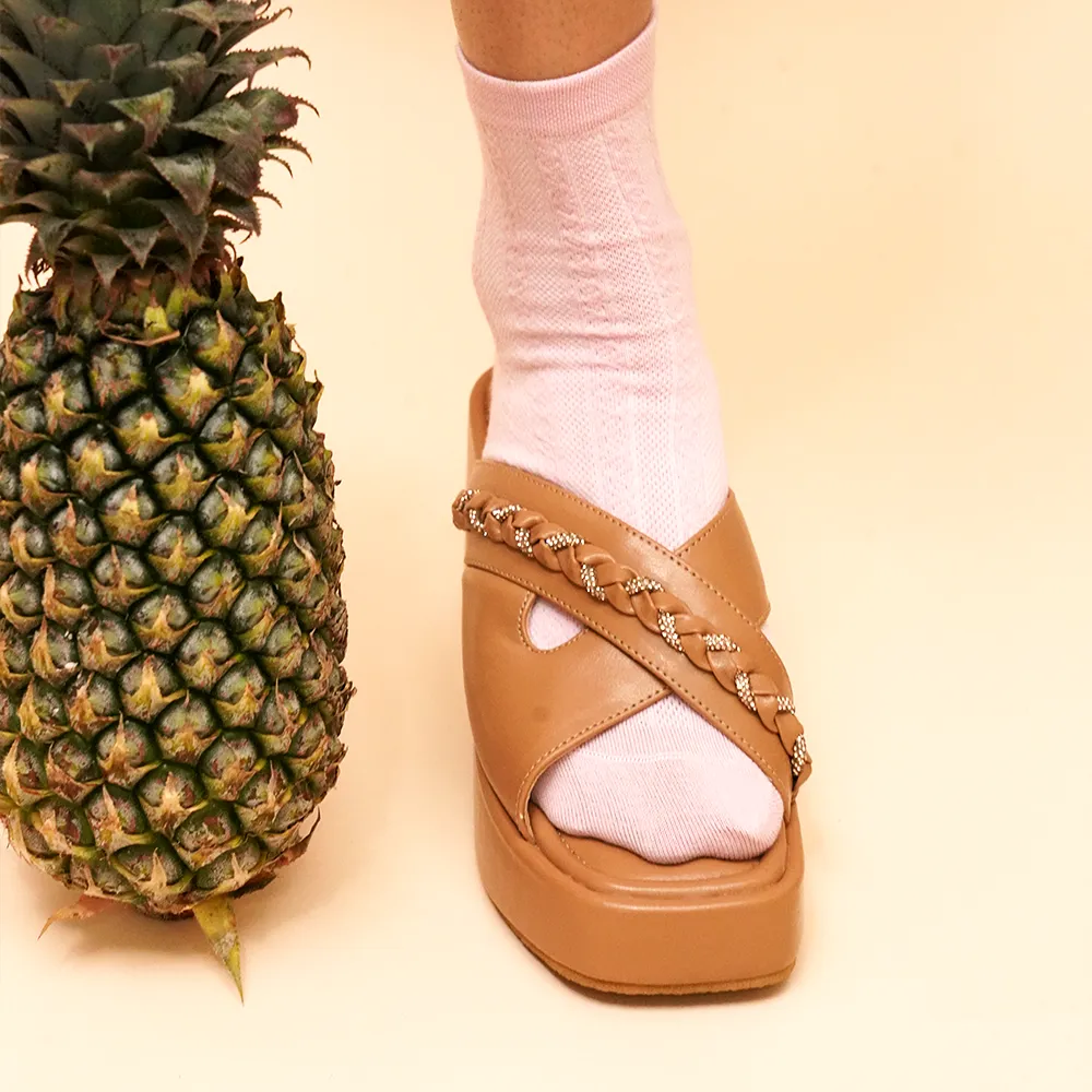 Coffee Braided Platforms