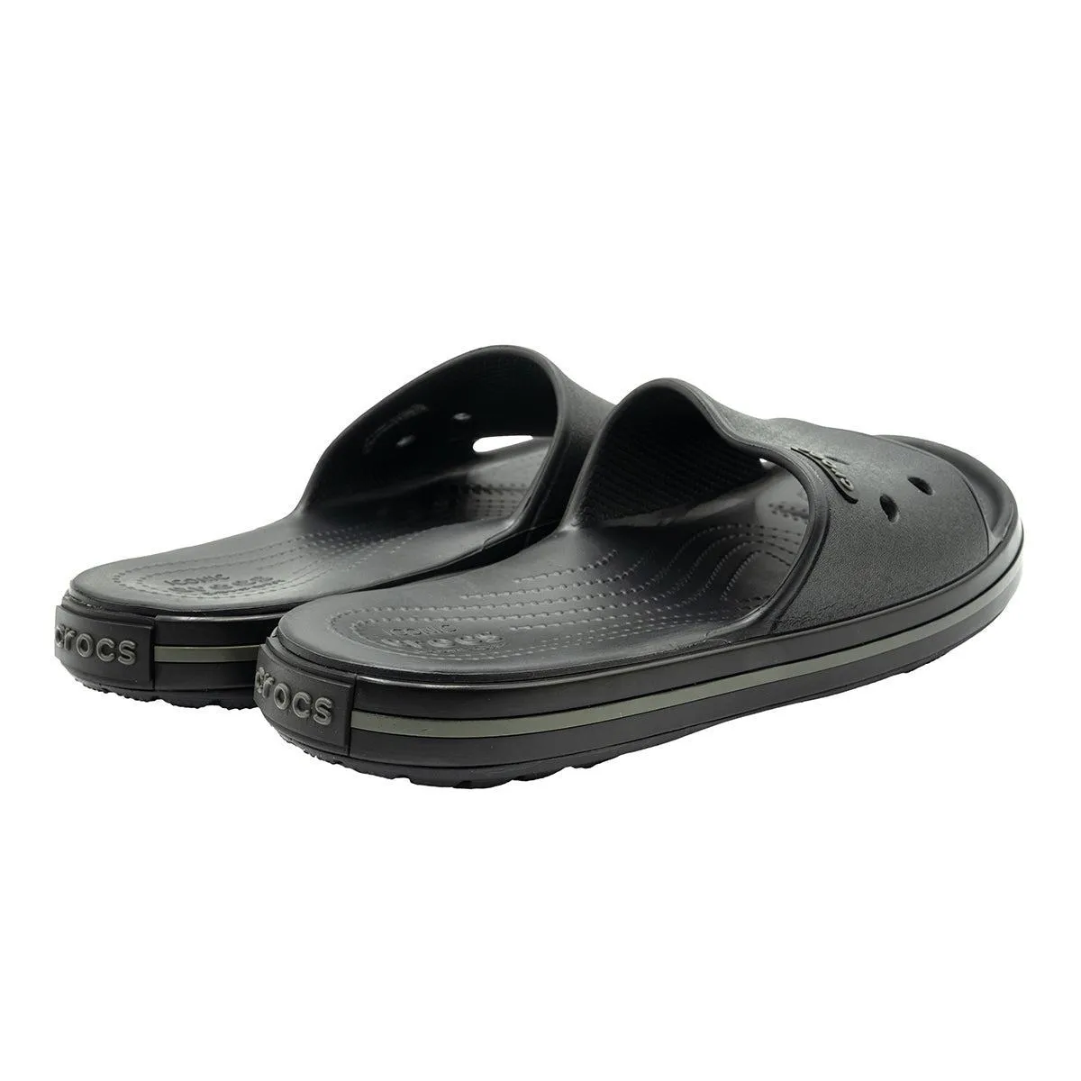 Crocs Crocband Iii Slide Sliders Rubber Black Colour For Women