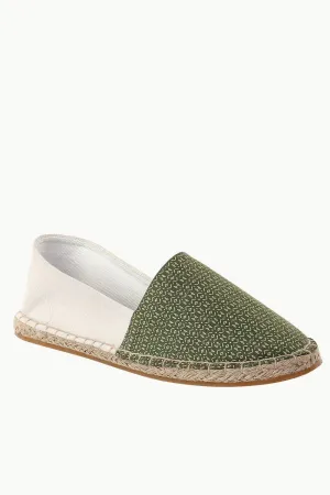 Cut N Sew Green Print Espadrilles