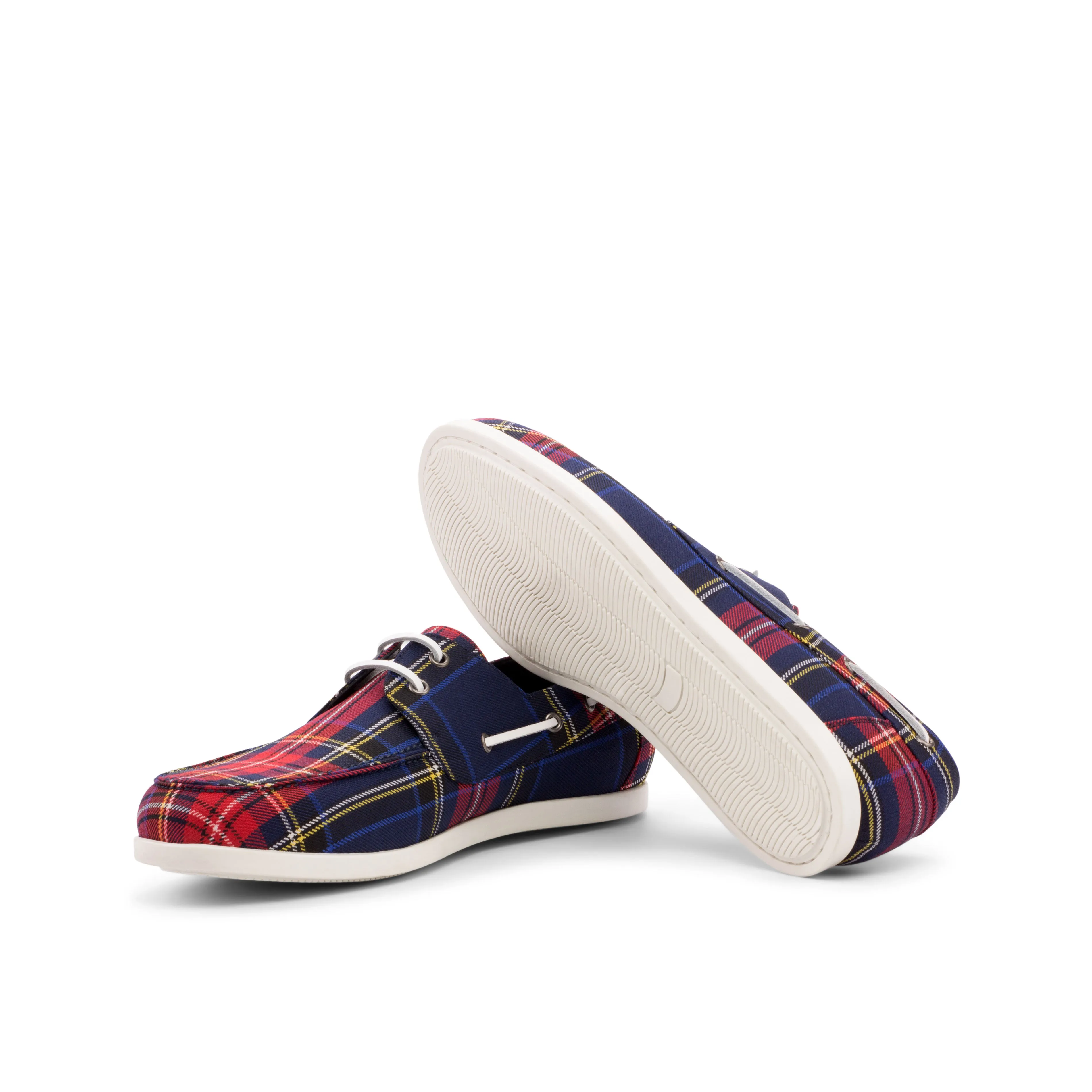 DapperFam Nauticus in Tartan Men's Sartorial Boat Shoe