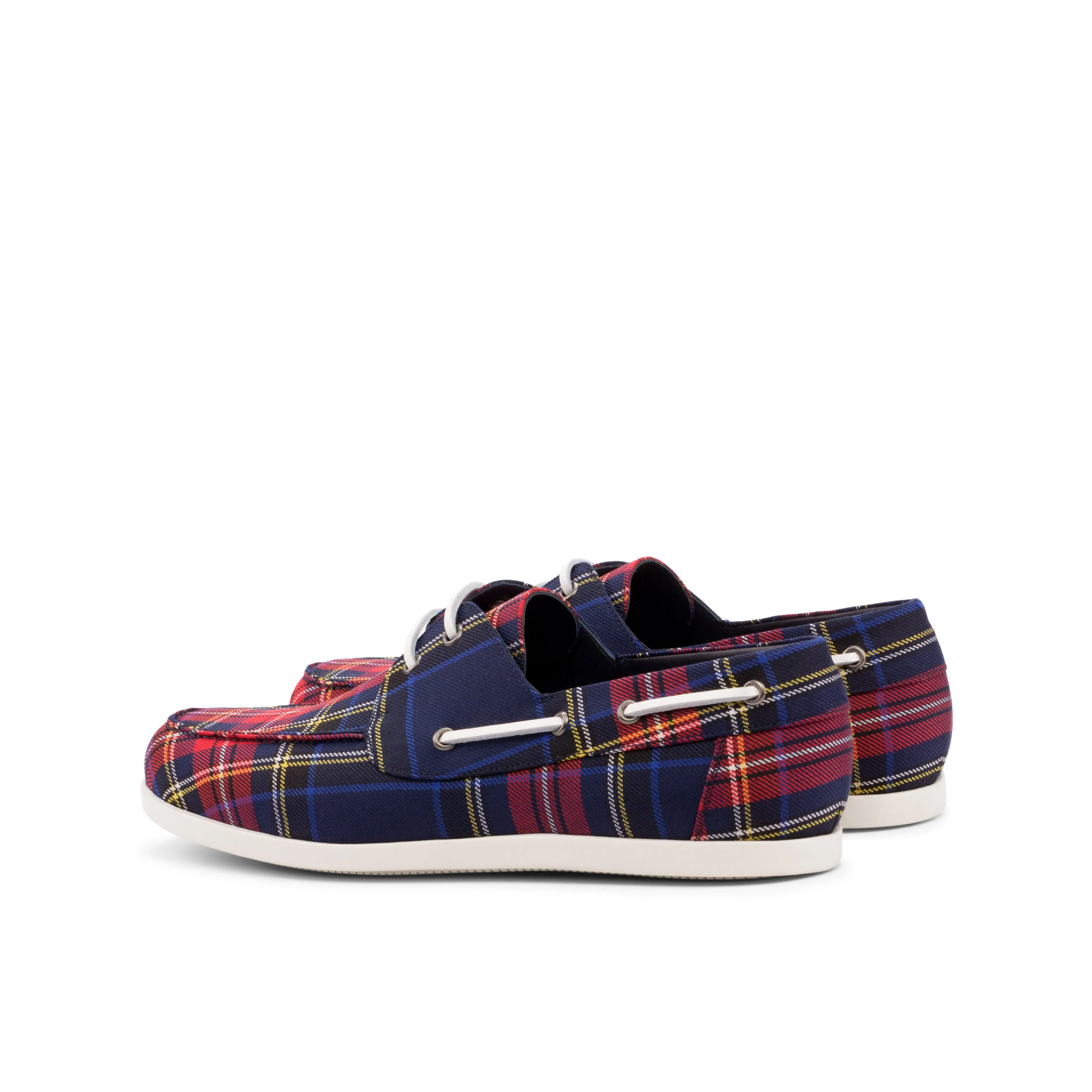 DapperFam Nauticus in Tartan Men's Sartorial Boat Shoe