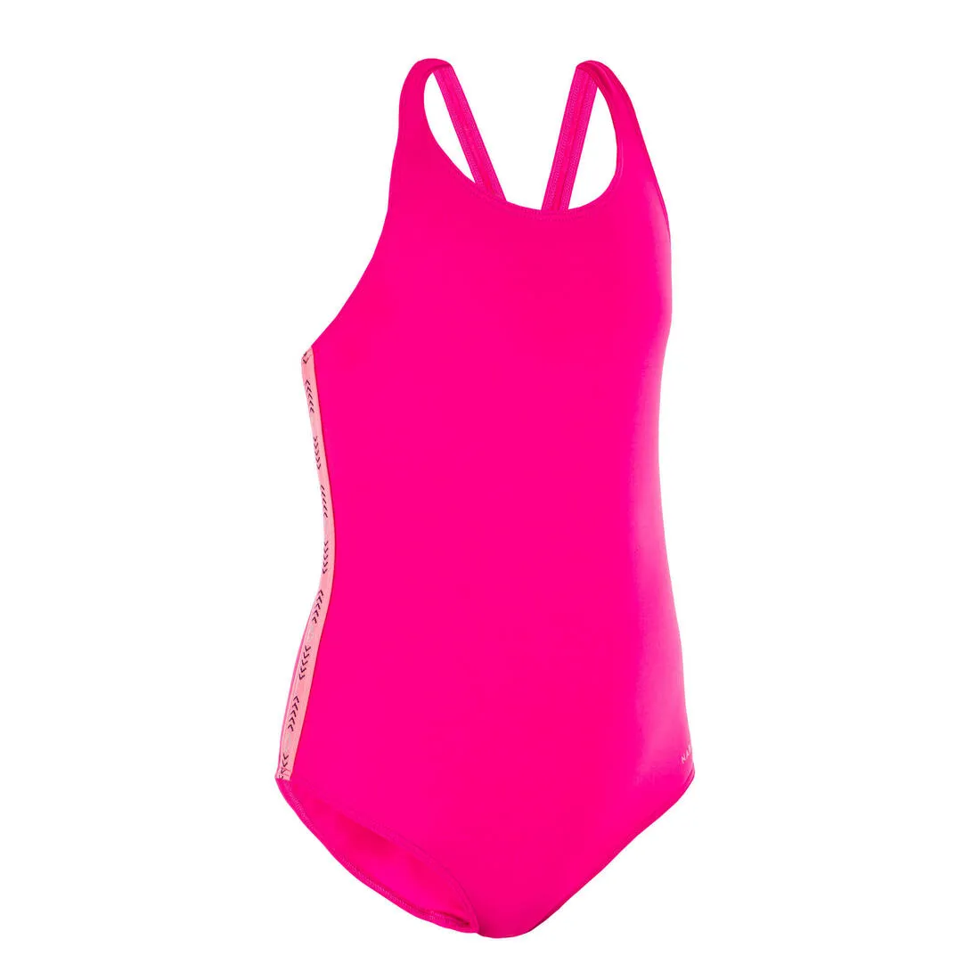 Girl's One-piece Swimsuit - Vega 100 Pink