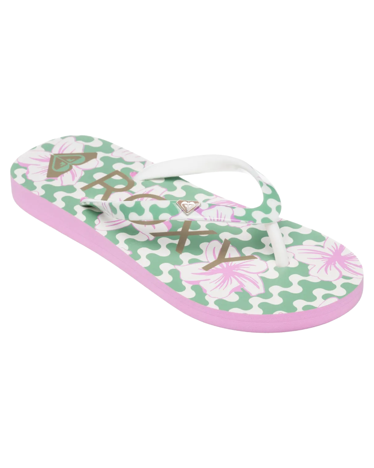 Girls Pebbles VII Flip Flops in Pink & Pink