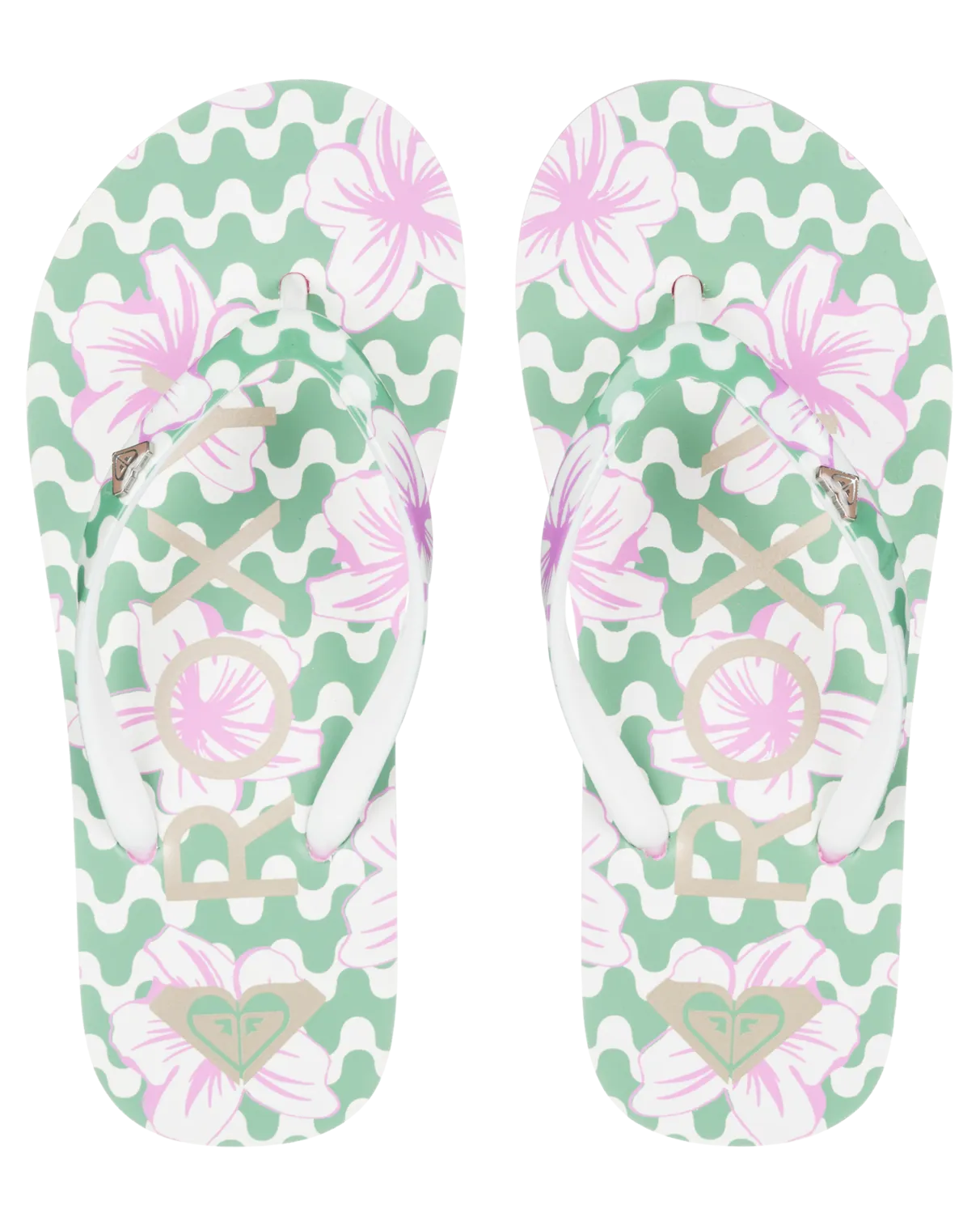 Girls Pebbles VII Flip Flops in Pink & Pink