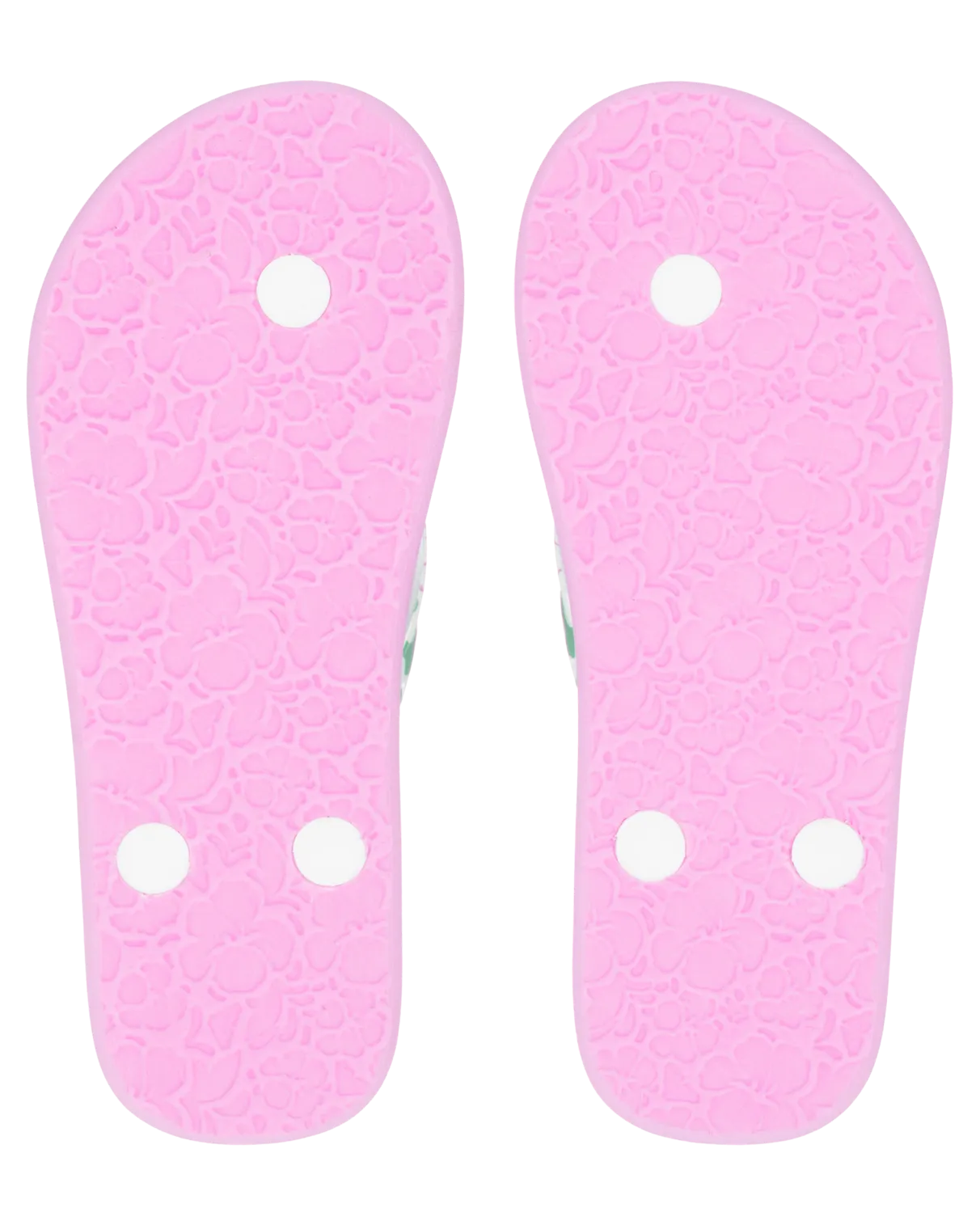 Girls Pebbles VII Flip Flops in Pink & Pink