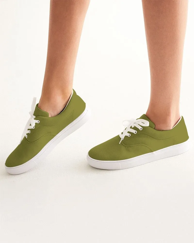 Medium Dark Midtone Yellow Canvas Sneakers | Women's | C0M0Y80K60