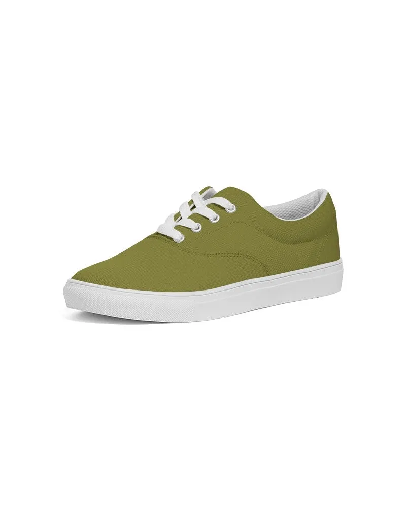 Medium Dark Midtone Yellow Canvas Sneakers | Women's | C0M0Y80K60