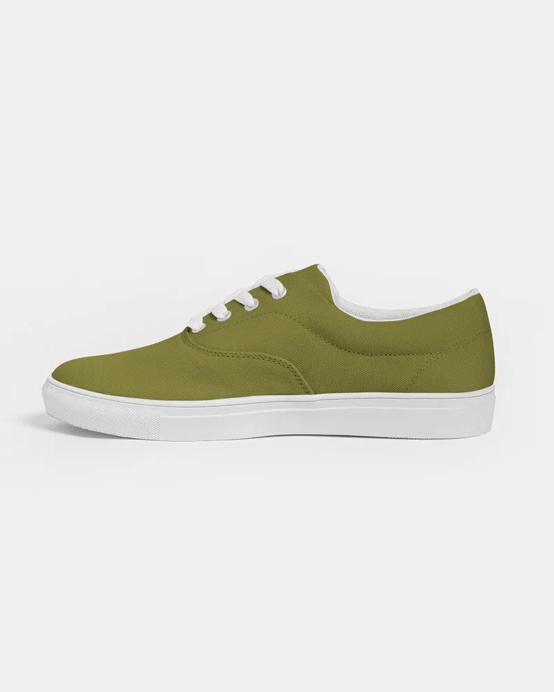 Medium Dark Midtone Yellow Canvas Sneakers | Women's | C0M0Y80K60