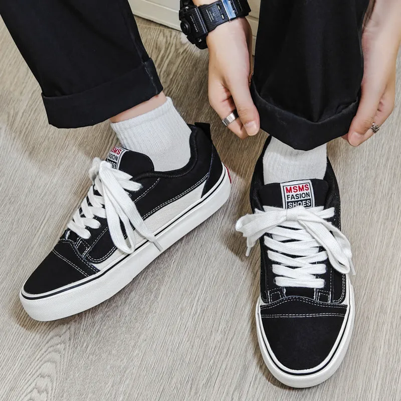 Men Fashion Breathable Casual Flat Canvas Sneakers