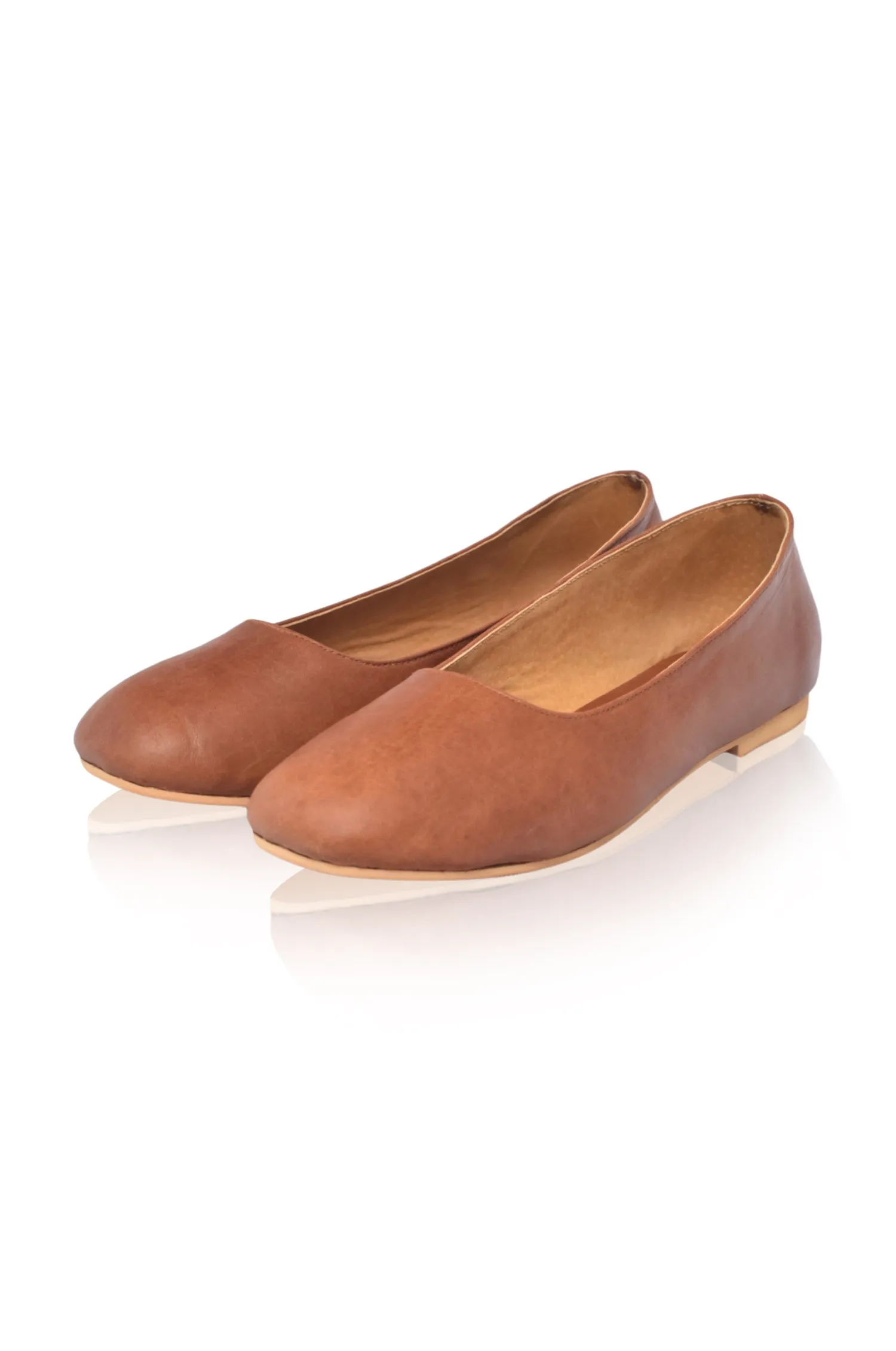 Naples Leather Ballet Flats