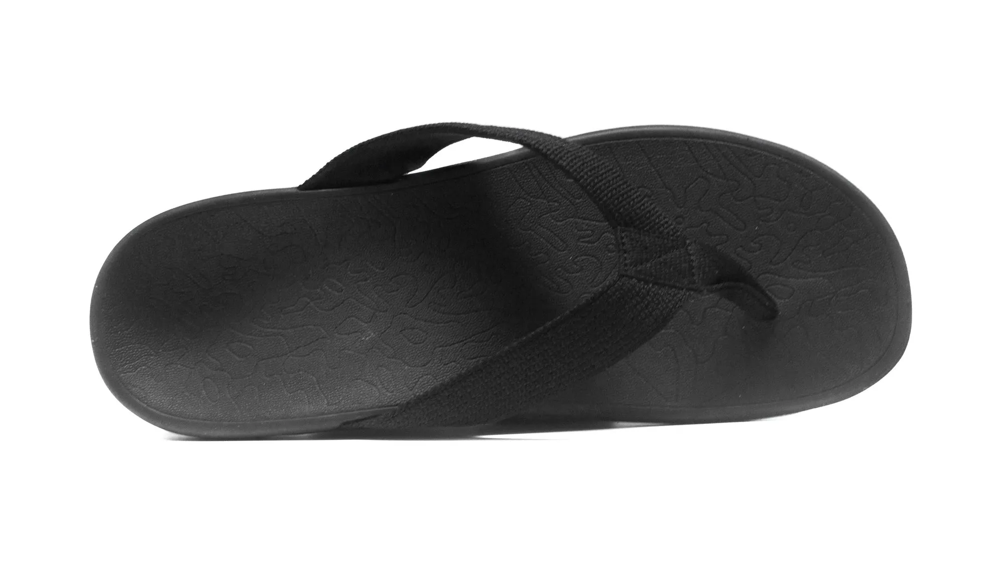 Premium Orthotic Black Flip Flops