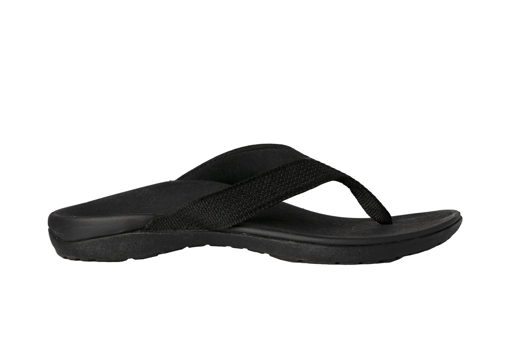 Premium Orthotic Black Flip Flops