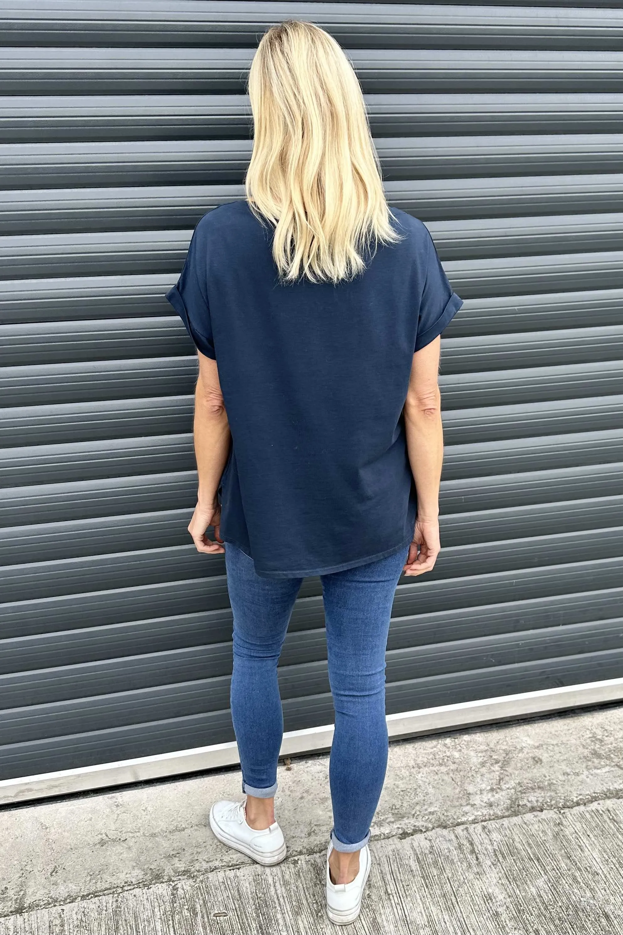 Renee Cotton Top Navy