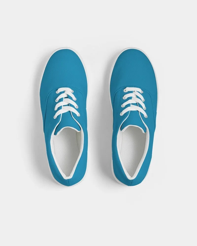 Shaded Cyan Canvas Sneakers | Women's | C100M0Y0K30