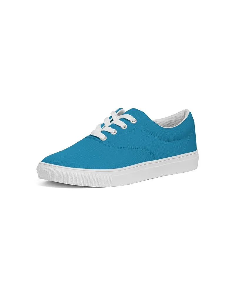 Shaded Cyan Canvas Sneakers | Women's | C100M0Y0K30