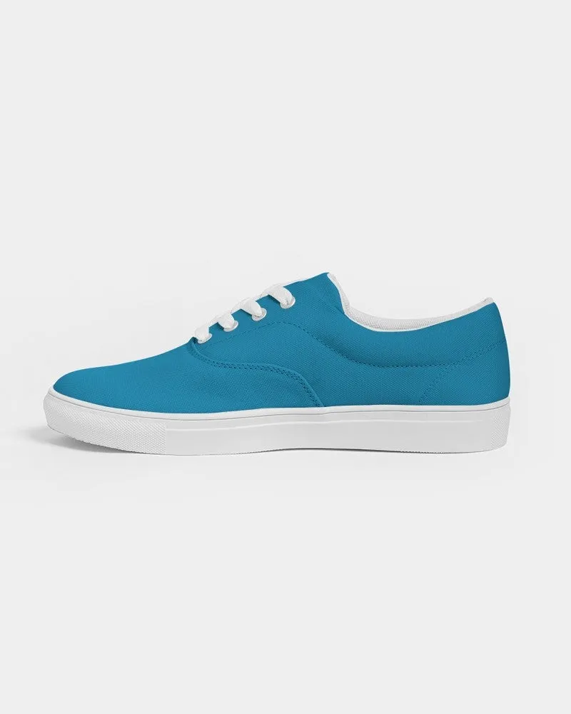 Shaded Cyan Canvas Sneakers | Women's | C100M0Y0K30