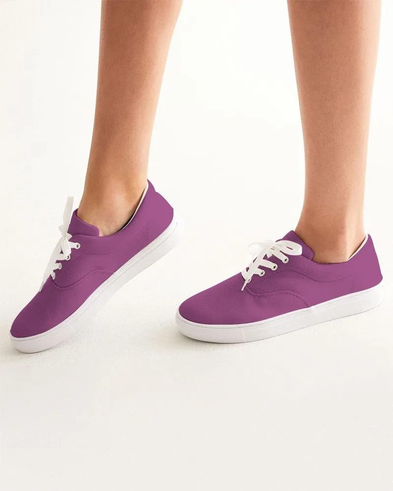 Shaded Midtone Purple Canvas Sneakers | Women's | C20M80Y0K30