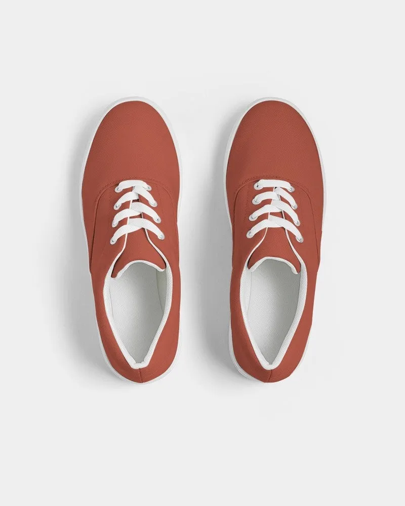 Shaded Midtone Red Canvas Sneakers | Women's | C0M80Y80K30