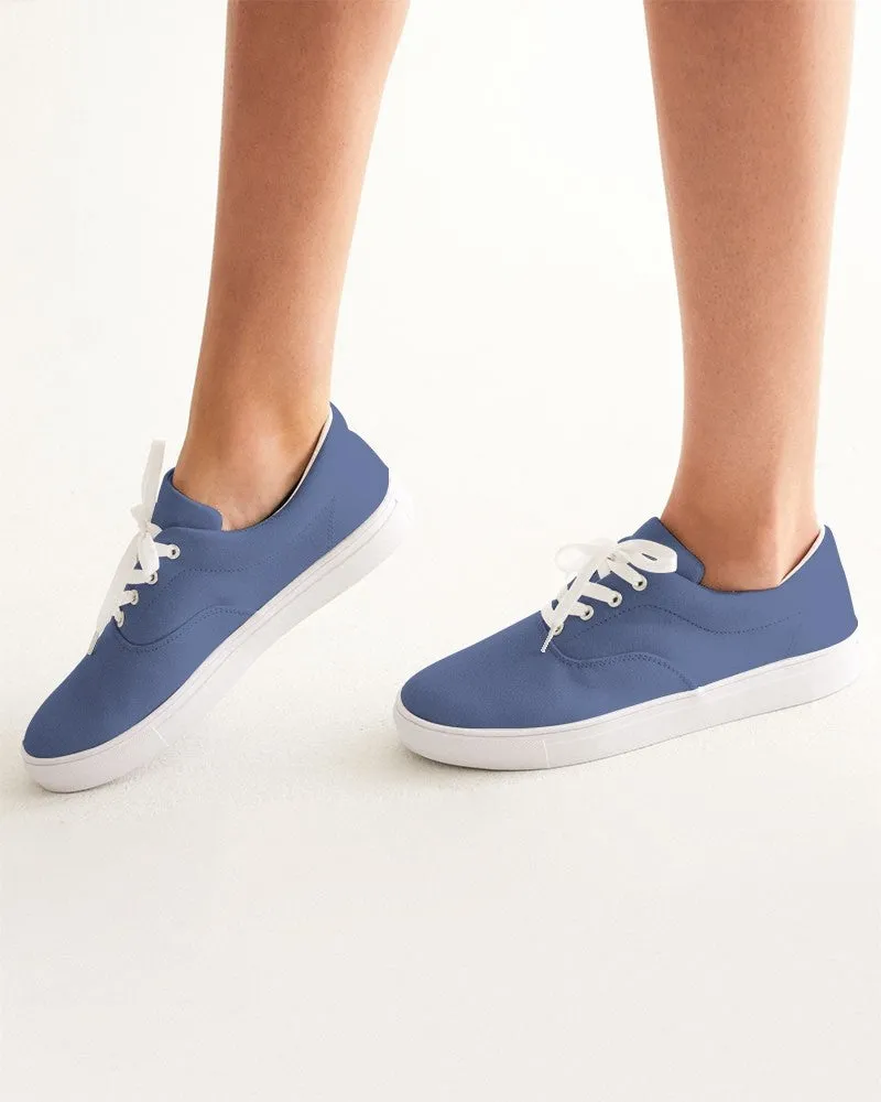 Shaded Pastel Blue Canvas Sneakers | Women's | C60M45Y0K30