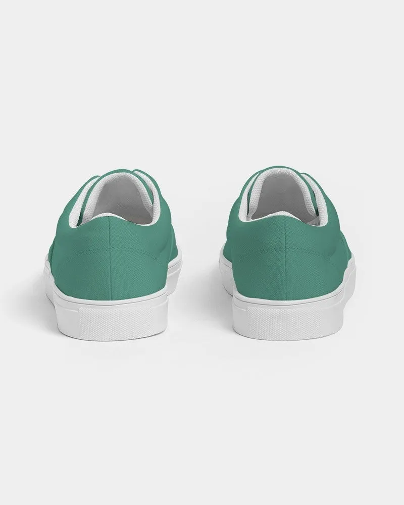 Shaded Pastel Green Canvas Sneakers | Men's | C60M0Y45K30