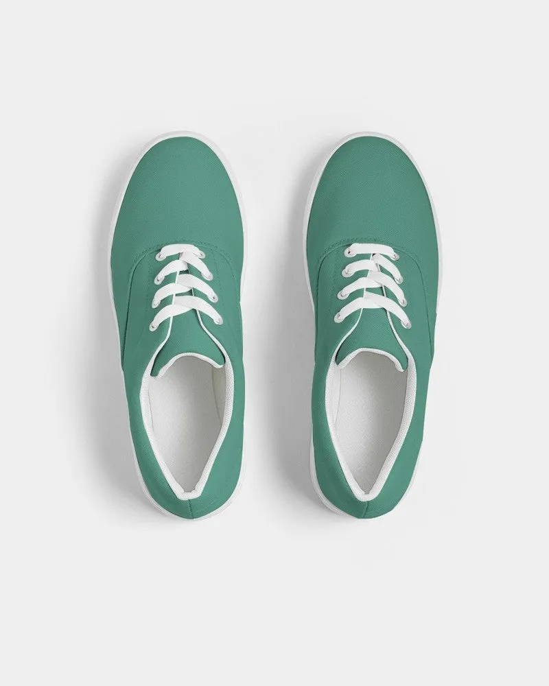 Shaded Pastel Green Canvas Sneakers | Men's | C60M0Y45K30