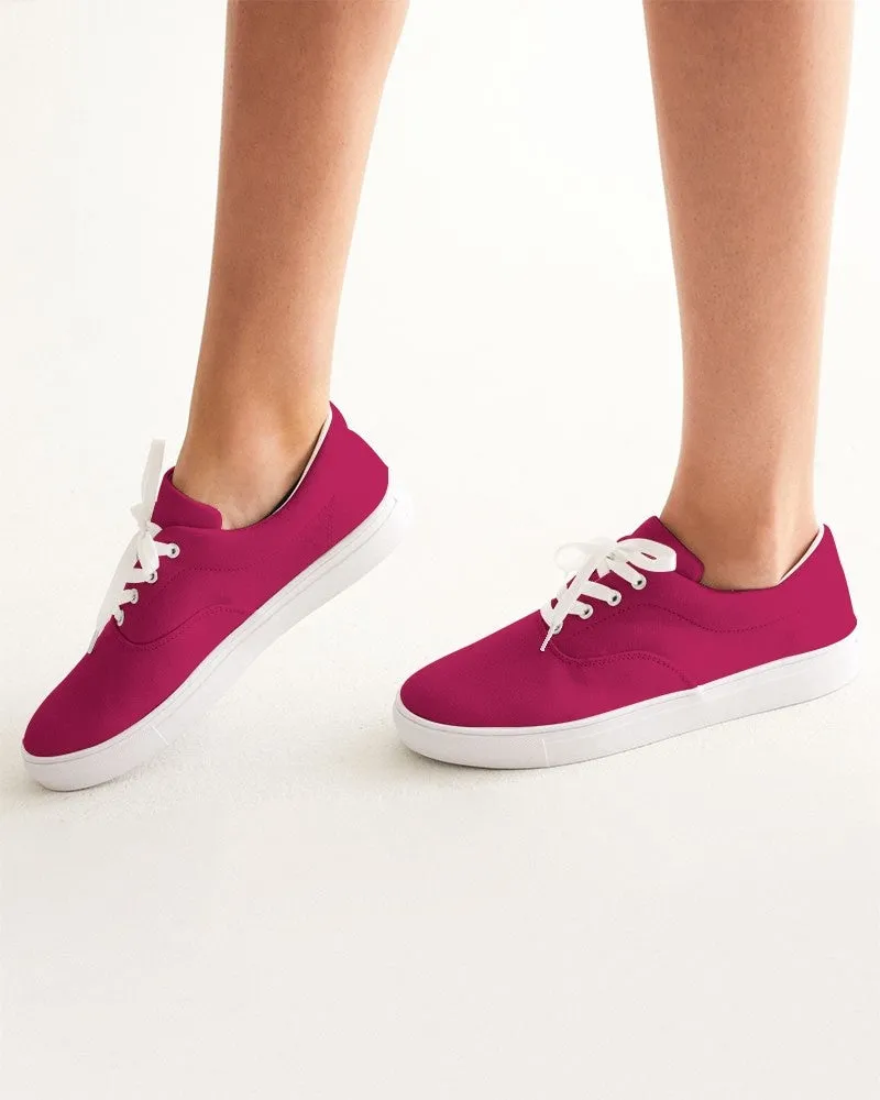 Shaded Pink Canvas Sneakers | Women's | C0M100Y50K30