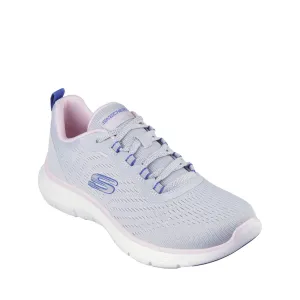 Skechers Women's Flex Appeal 5.0 Sneaker, Grey Blue Pink