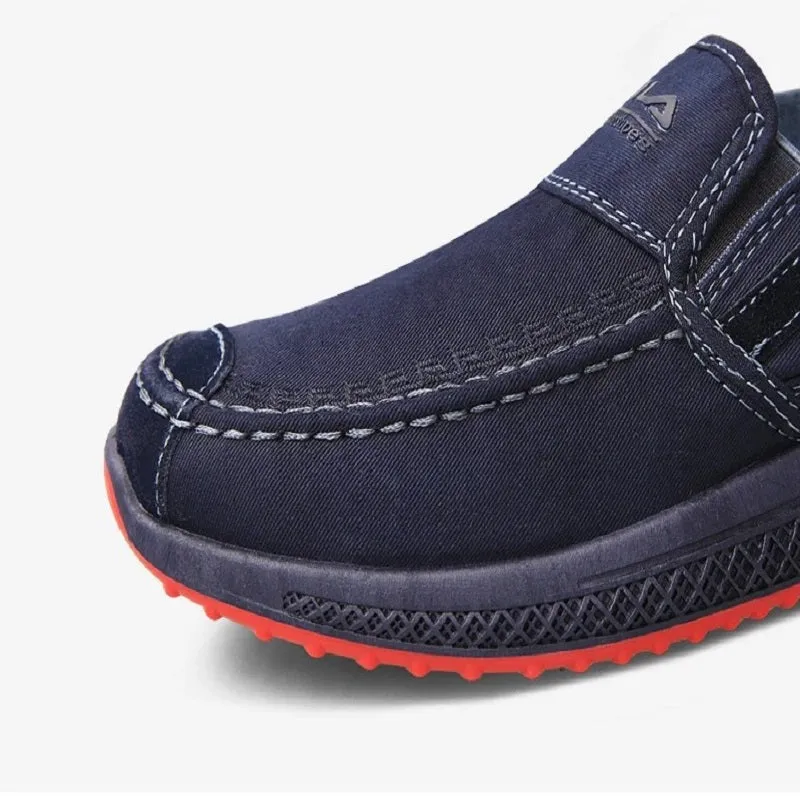 Summer Old Cloth Men's Shoes. Casual, Breathable, Washed Denim, Canvas Shoes. Slip On