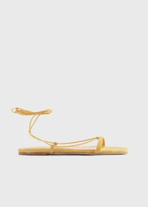 The Suede Tie Sandal cornsilk