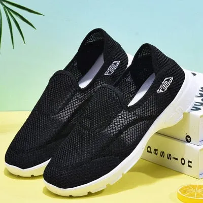 Women Casual Shoes Fashion Unisex Sneakers Breathable Mesh Walking Shoes Lover Spring Summer Tenis Feminino Soft Flat Shoes