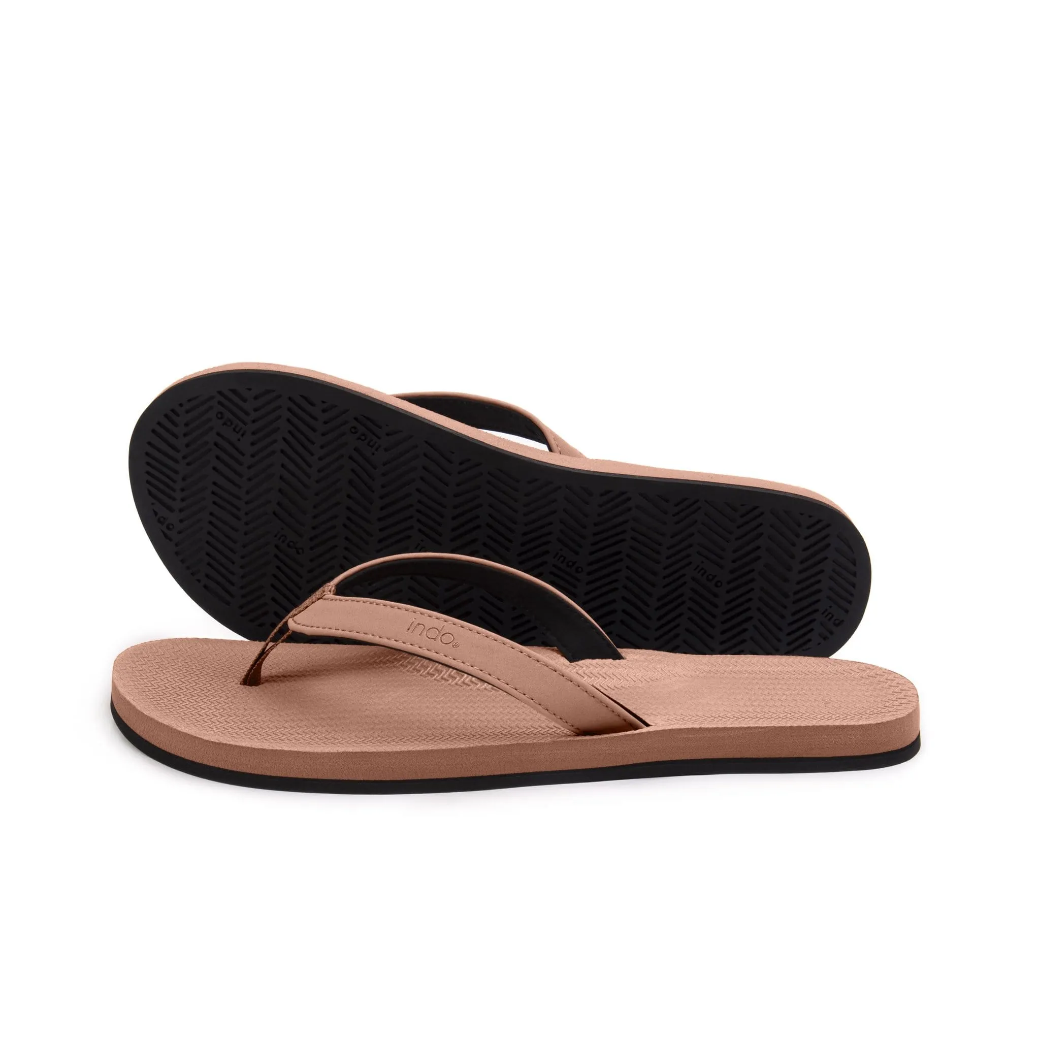 Women's Flip Flops - Rust